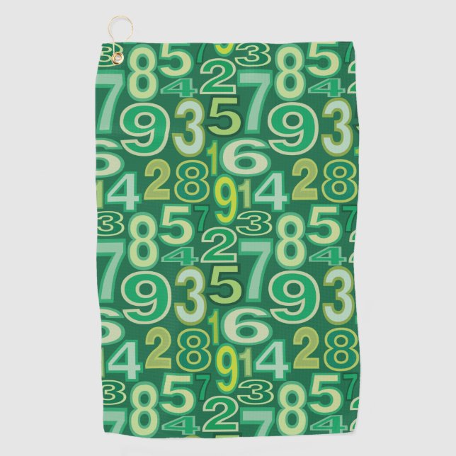 Serviette De Golf Number pattern (Devant)