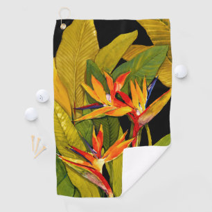 Serviette De Golf Oiseau du Paradis