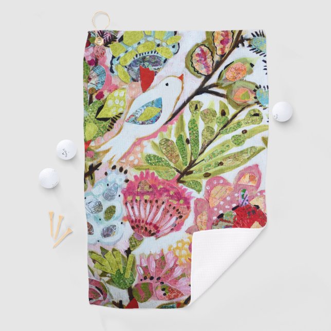 Serviette De Golf Oiseaux en papier II (En situation)
