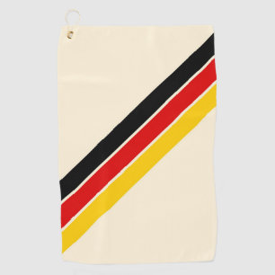 Serviette De Golf Old School Striped les années 70 80s Retro Racing 