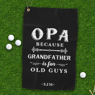 Serviette De Golf Opa Grand-père est pour les vieux