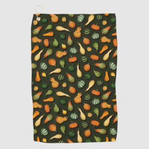 Serviette De Golf Ornamental Gourds for Autumn, affaire Thanksgiving