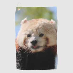 Serviette De Golf Panda rouge