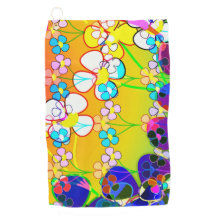 Pansies rétro-électriques à fleurs