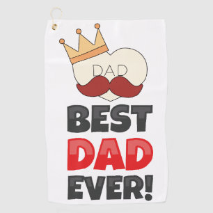 Serviette De Golf Papa's Best Golfing Buddy : Best Dad Golf Towel