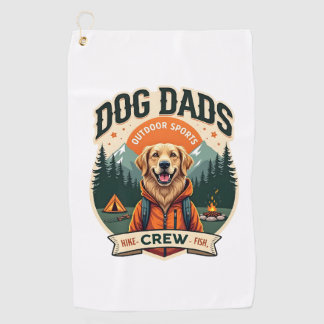 Serviette De Golf Papas Chien Vintage Équipe de Sports de Plein Air