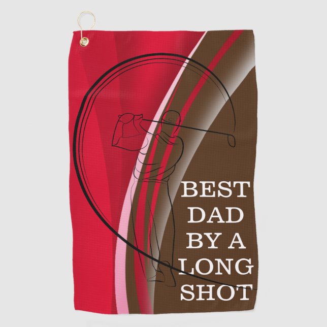 Serviette De Golf Papa's Golf Game Just got Better avec cette servie (Devant)