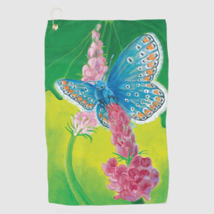 Serviette De Golf Papillon bleu de Chapmans (thersites en polyommatu