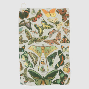 Serviette De Golf Papillon Vintage Papillons d'antiquités Motif