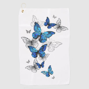 Serviette De Golf Papillons volants bleus Morpho