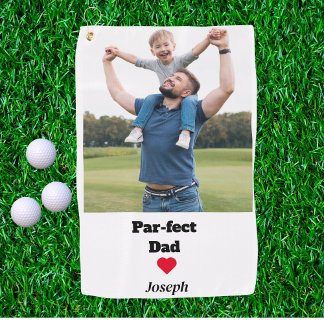 Serviette De Golf Par-fect Papa Drôle fête des pères photo personnal