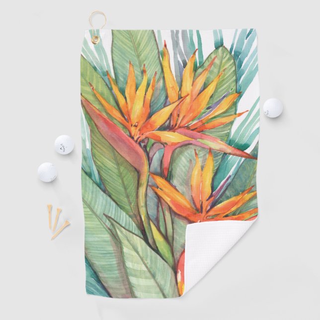 Serviette De Golf Paradis botanique tropical II (En situation)