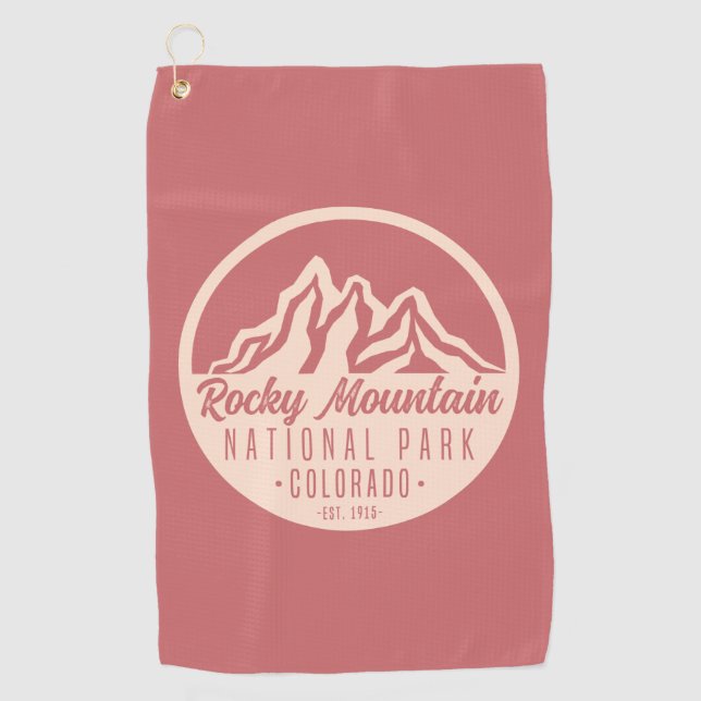 Serviette De Golf Parc national des Rocheuses Colorado (Devant)