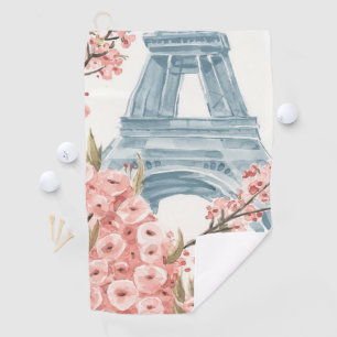 Serviette De Golf Paris Cerise Blossoms