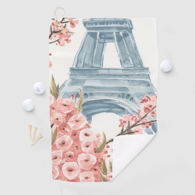 Serviette De Golf Paris Cerise Blossoms (En situation)