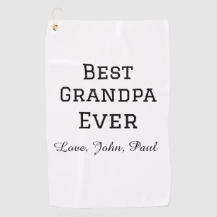 Serviette De Golf Paris grand-père jamais grand-père cadeaux nom sim