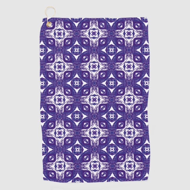 Serviette De Golf Passion violette la première (Devant)