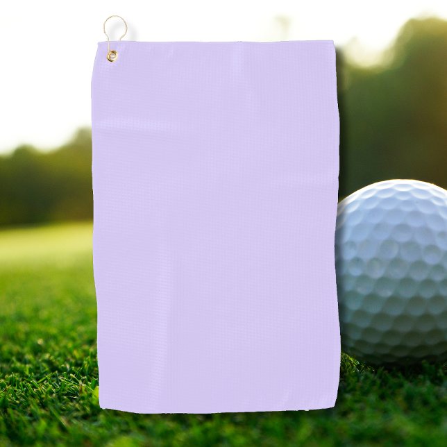 Serviette De Golf Pastel Lilac couleur solide | Classique | Élégant (Créateur téléchargé)