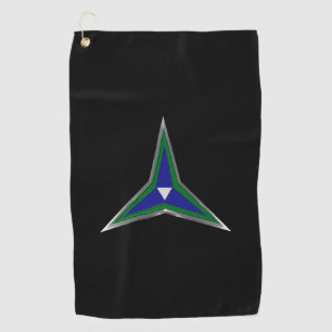 Serviette De Golf Patch Customisé sur mesure des fantômes du IIIe