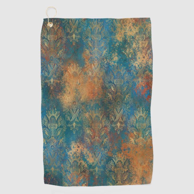 Serviette De Golf Patine sarcelle Cooper (Devant)