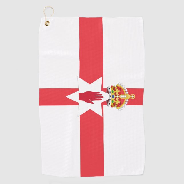 Serviette De Golf Pavillon d'Irlande du Nord Golf Towel (Devant)