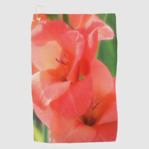 Serviette De Golf Peach Gladiolas 