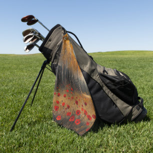 Serviette De Golf Pépites vintages de peinture de prairie à l'automn