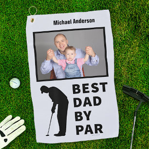 Serviette De Golf Père du golf Funny Meilleur papa par photo Person