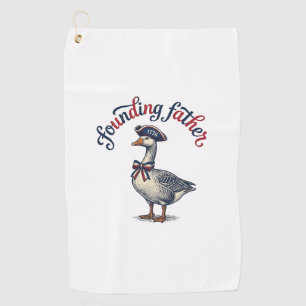 Serviette De Golf Père fondateur Goose Vintage Chemise patriotique D