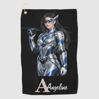Serviette De Golf Personalized Superhero Golf Towel