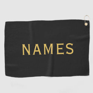 Serviette De Golf Personnalisé avec le nom de famille ou le surnom