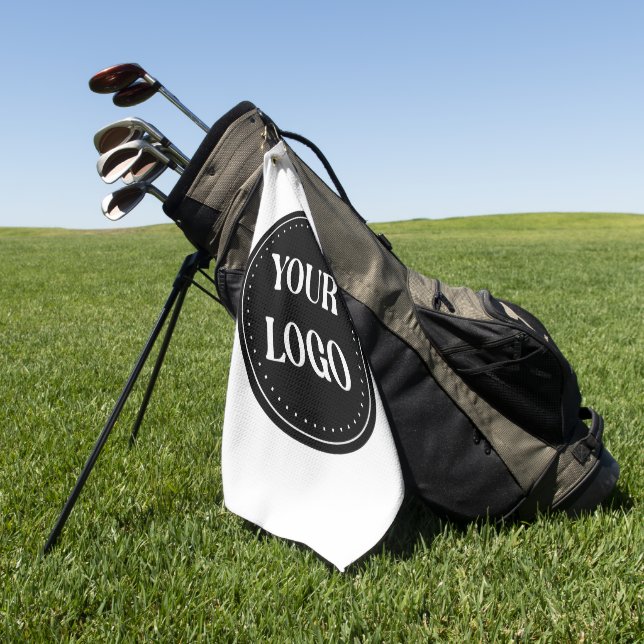 Serviette De Golf Personnalisé, élégant, moderne et minimal (Vert)