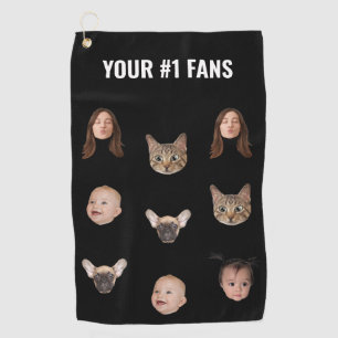 Serviette De Golf Personnalisé Visage Sarcastique Personnalisé Femme