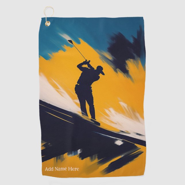 Serviette de golf personnalisée (Devant)