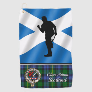 Serviette de golf personnalisée Adam Tartan His