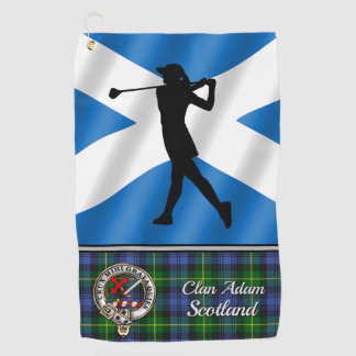 Serviette de golf personnalisée Adam Tartan pour e