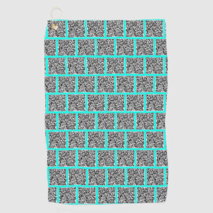 Serviette de golf personnalisée avec code QR coule