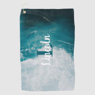 Serviette de golf personnalisée - Nom ou Initiales