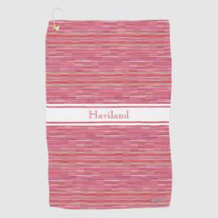 Serviette de golf personnalisée rose HAMbWG