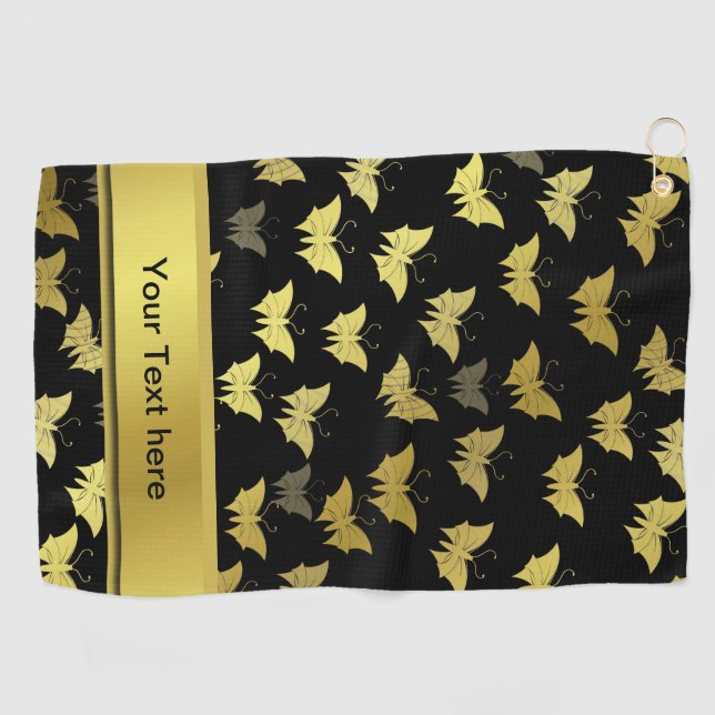 Serviette De Golf personnalisées, modèles, papillons, papillons, (Horizontal)