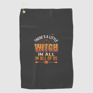 Serviette De Golf Petite Sorcière Halloween Sorcière Conception de T