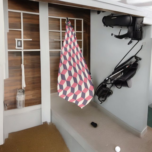 Serviette De Golf petits géo (Golf Towel)