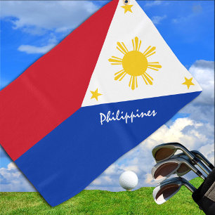 Serviette De Golf Philippine Flag & Philippines vacances de golf /sp