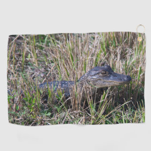 Serviette De Golf Photo de faune d'un bébé alligator mignon dans de