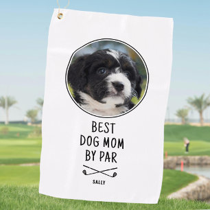 Serviette De Golf Photo personnalisé Meilleur papa chien par Par Whi
