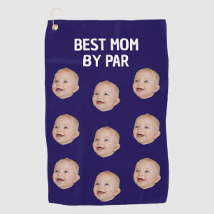 Serviette De Golf Photo Personnalisée Meilleure Maman Par Par Enfant