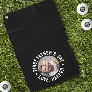 Serviette De Golf Photo Premier Jour de la Fête des Pères
