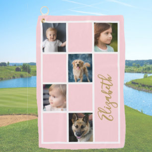Serviette De Golf Photos de la famille de Modèles personnalisés en r