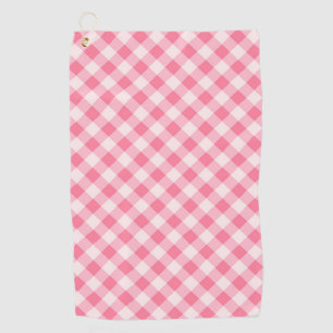 Serviette De Golf Pink À damiers Classy Carré tendance