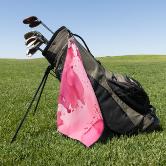 Serviette De Golf Pink on Pink Abstract 